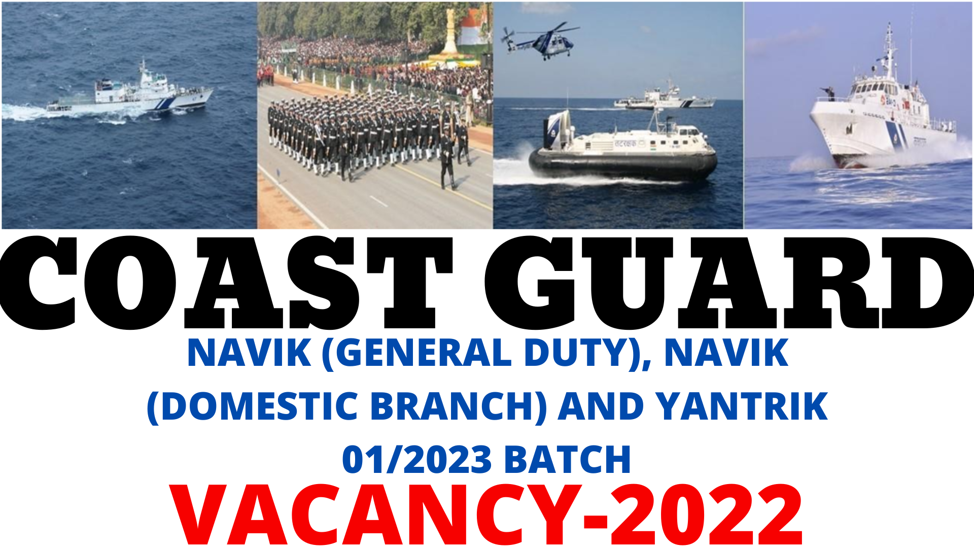 Indian Coast Guard Navik GD And DB Vacancy 01 2023 Batch Full Detail