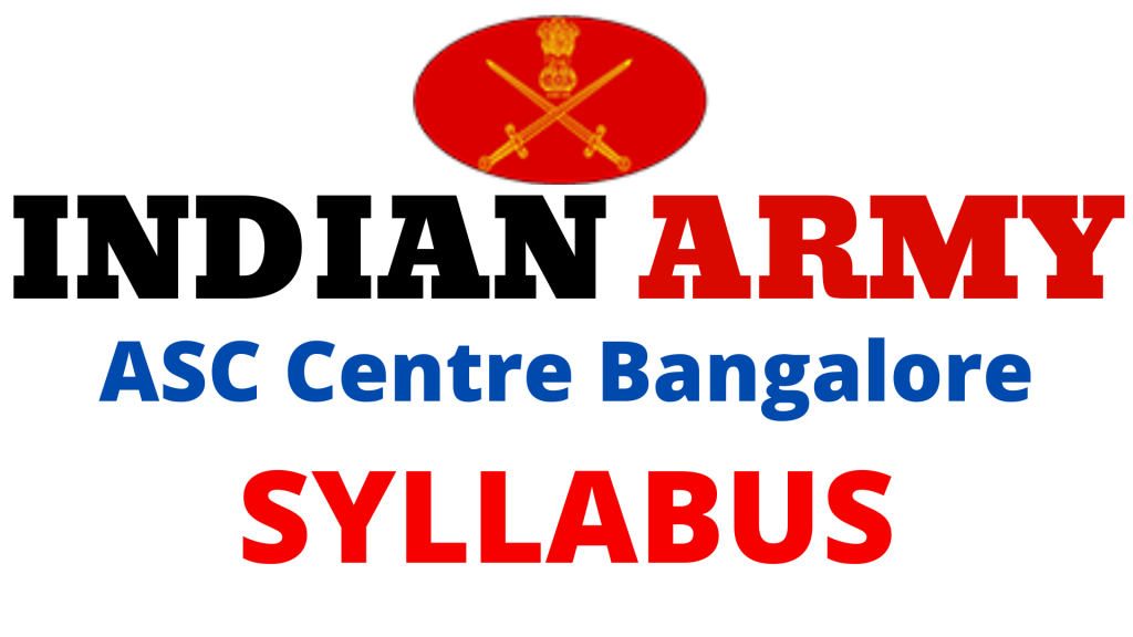 ASC Centre Bangalore Syllabus 2022