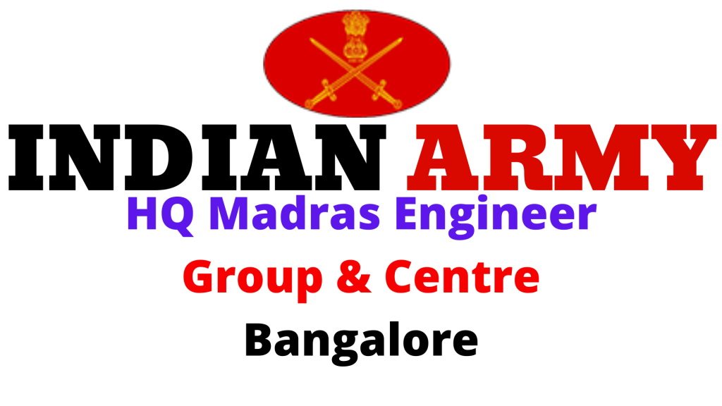 HQ Madras Engineer Group Bangalore Vacancy 2022