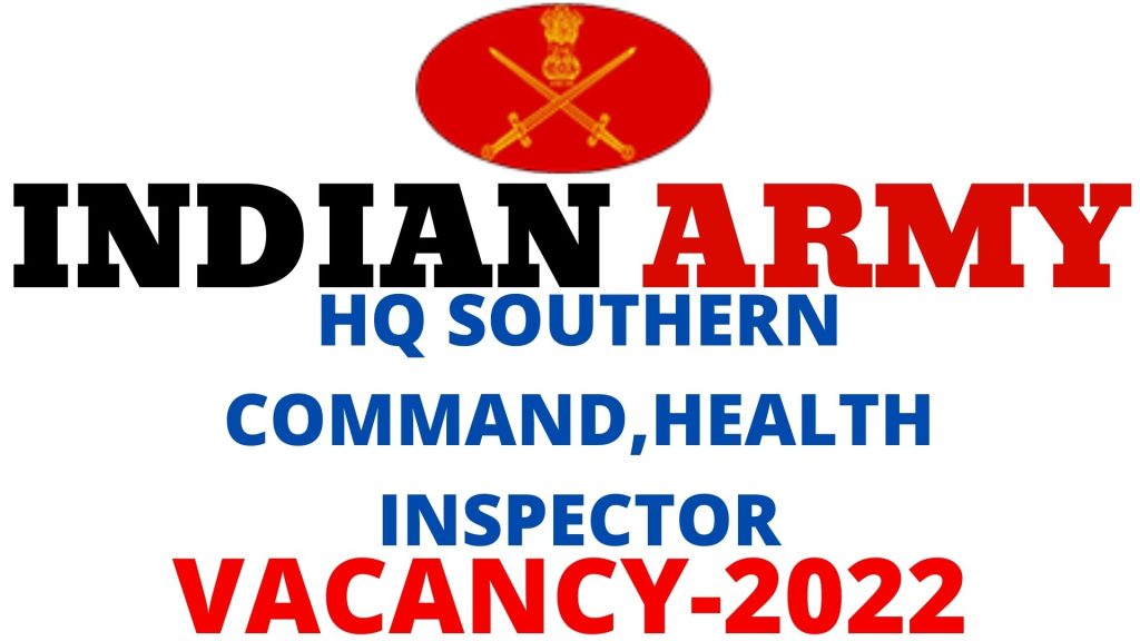 HQ Southern Command Health Inspector Vacancy 2022,