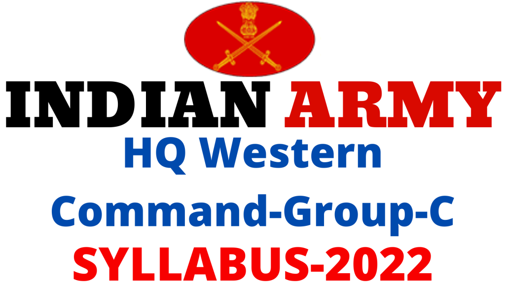 HQ Western Command Syllabus 2022,
