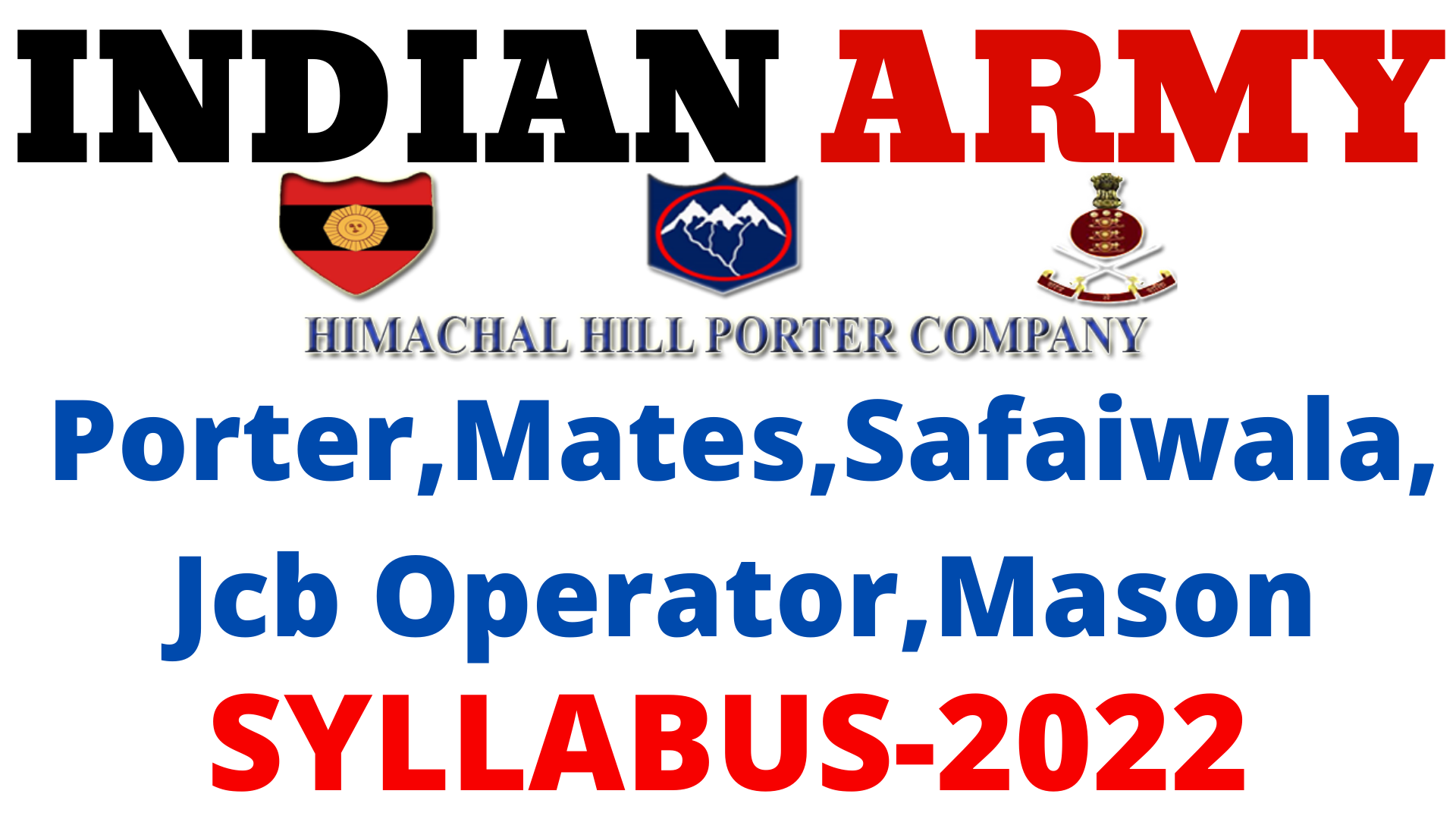 Himachal Hill Porter Company Vacancy 2022Full Apply