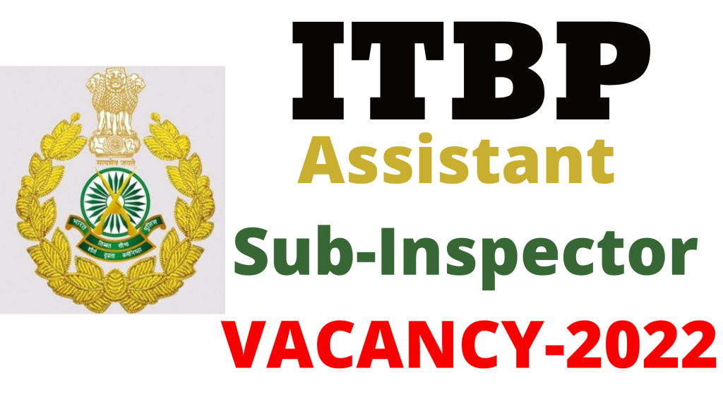 ITBP ASI Stenographer Vacancy 2022,