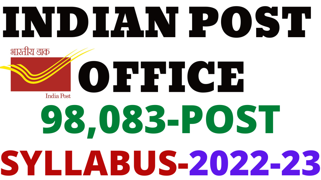 Indian Post Office Syllabus 2022-23,
