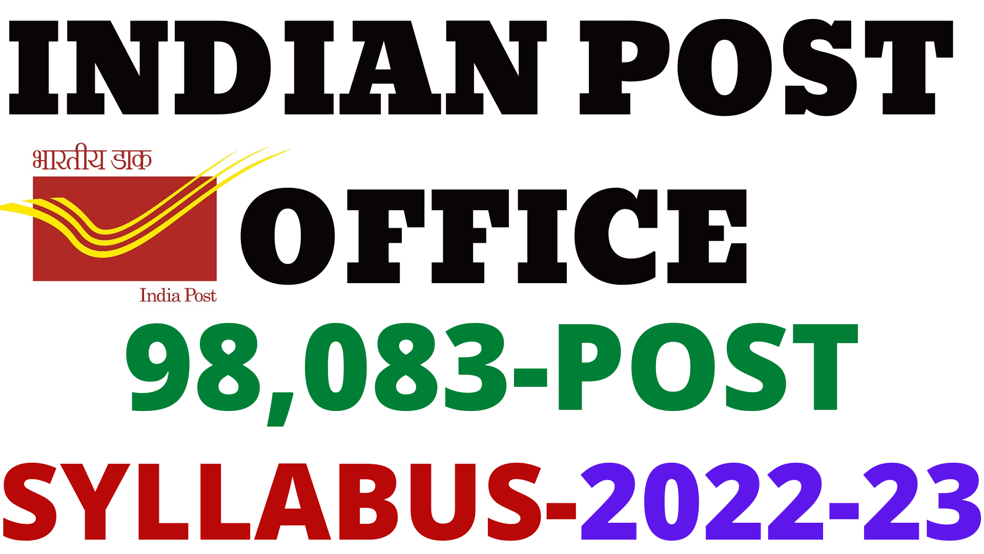 Post Office Recruitment 2022 Exam Syllabus