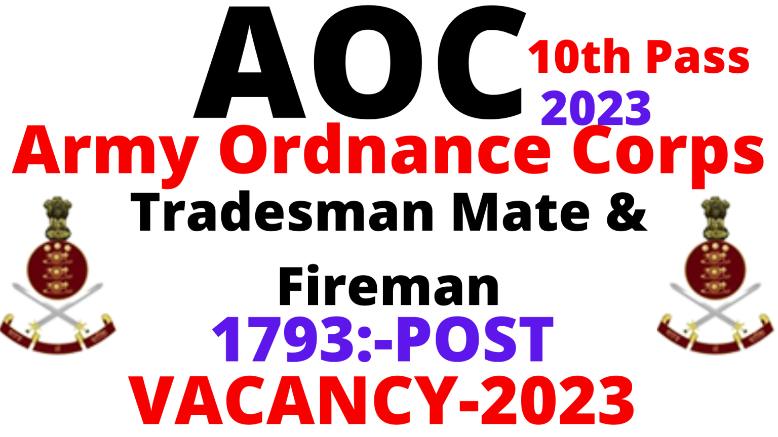 AOC Tradesman mate and Fireman Vacancy 2023Full Detail,Download