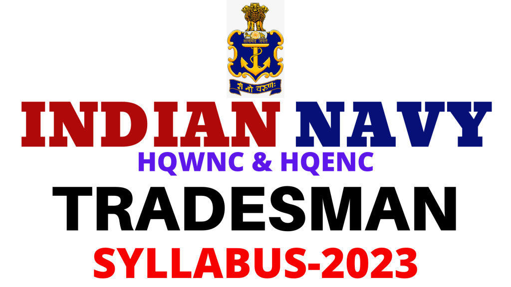 Indian Navy Tradesman Syllabus 2023,