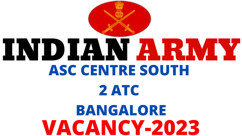 ASC Centre South 2 ATC Vacancy 2023,