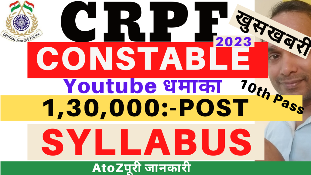 CRPF Constable GD Syllabus 2023,
