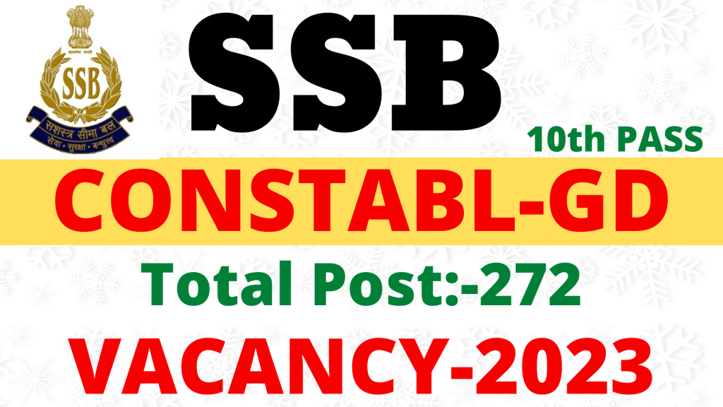 SSB Constable GD Vacancy 2023,