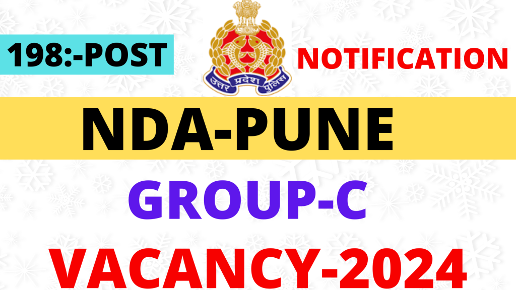 NDA Pune Group C Vacancy 2024,